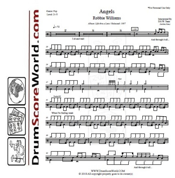 Robbie Williams - Angels + Play-Along Track